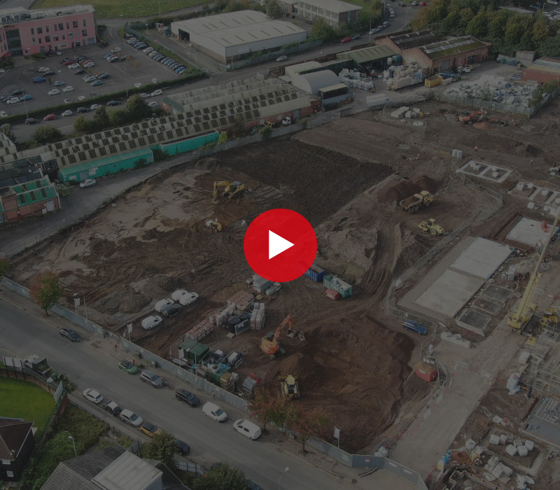 Video of the remediation on a former coated fabrics factory site, Greater Manchester
