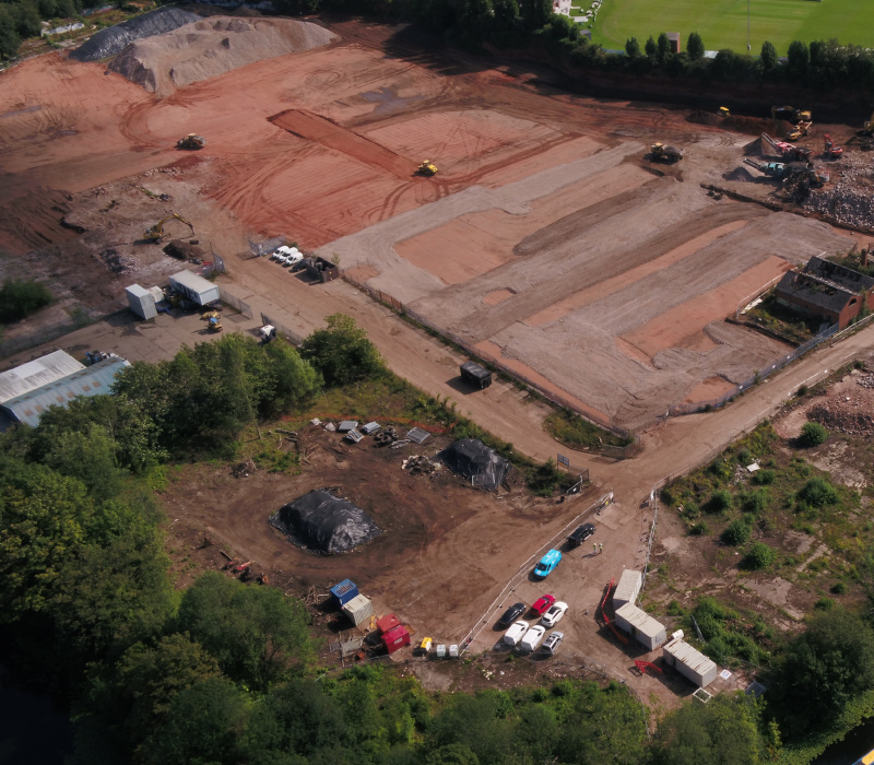 Photo of the Stourbridge site after enabling works