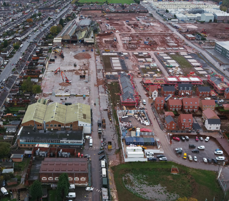 Development of 45,000m2 site into a new community of 223 private and affordable homes