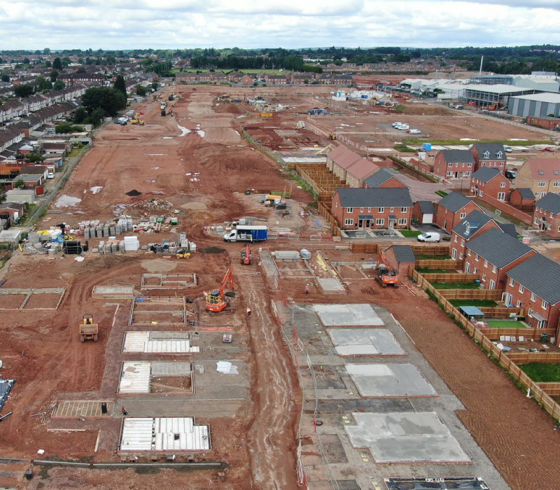 Enabling works a former car factory site, Coventry