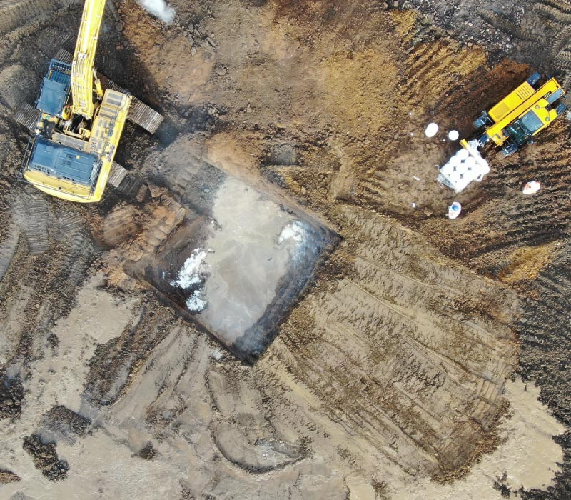 Soil & groundwater remediation on a former coated fabrics factory site