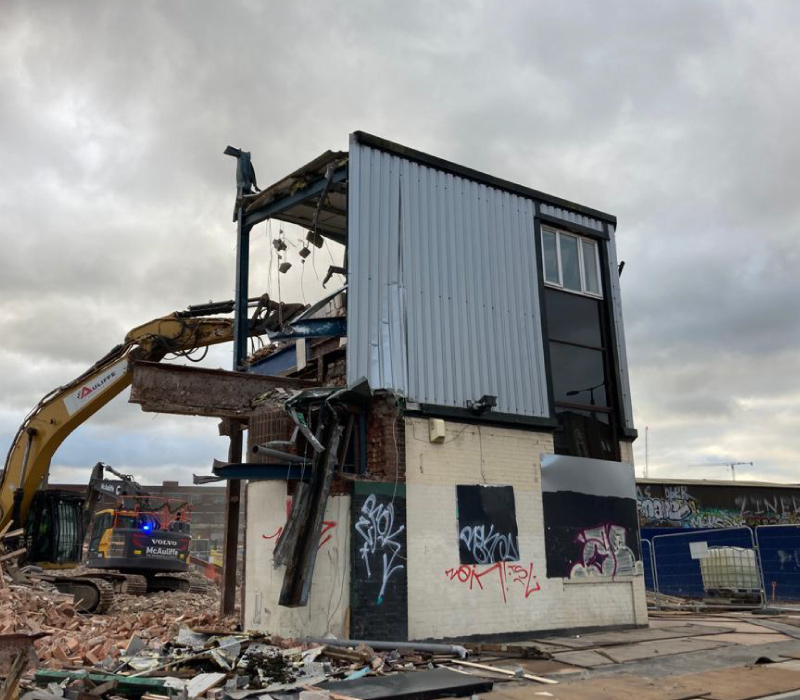 Former Irish centre Birmingham phased demolition work by McAuliffe group