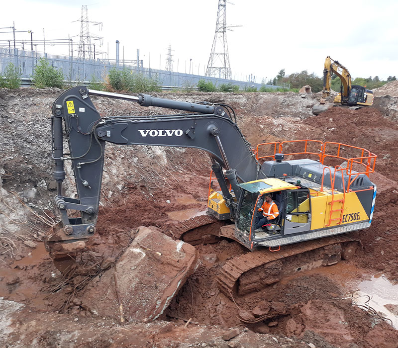 Basements excavated during the early stages of our earthworks and enabling works programme.