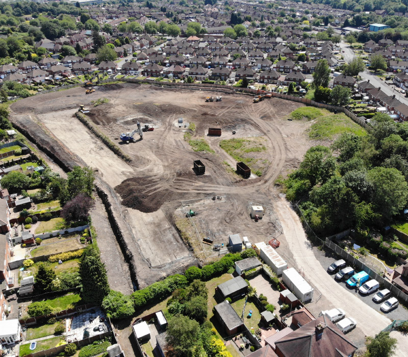 Rapid impact compaction on a 2.7ha former landfill site, West Midlands