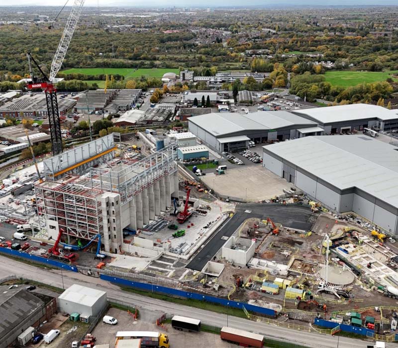 Construction of the new energy from waste facility, capable of powering approximately 90,000.