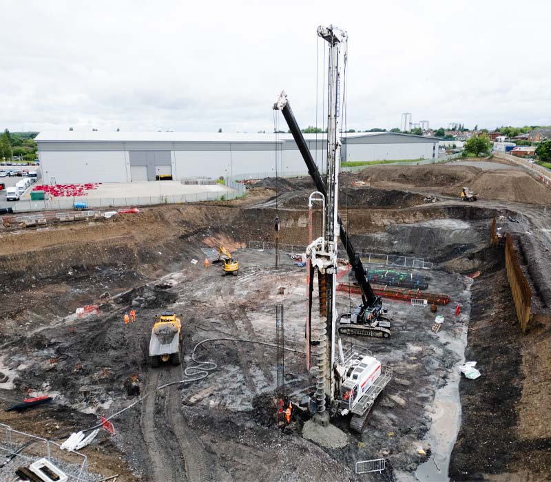 Remediation works at this former landfill site in Walsall carried out by McAuliffe.