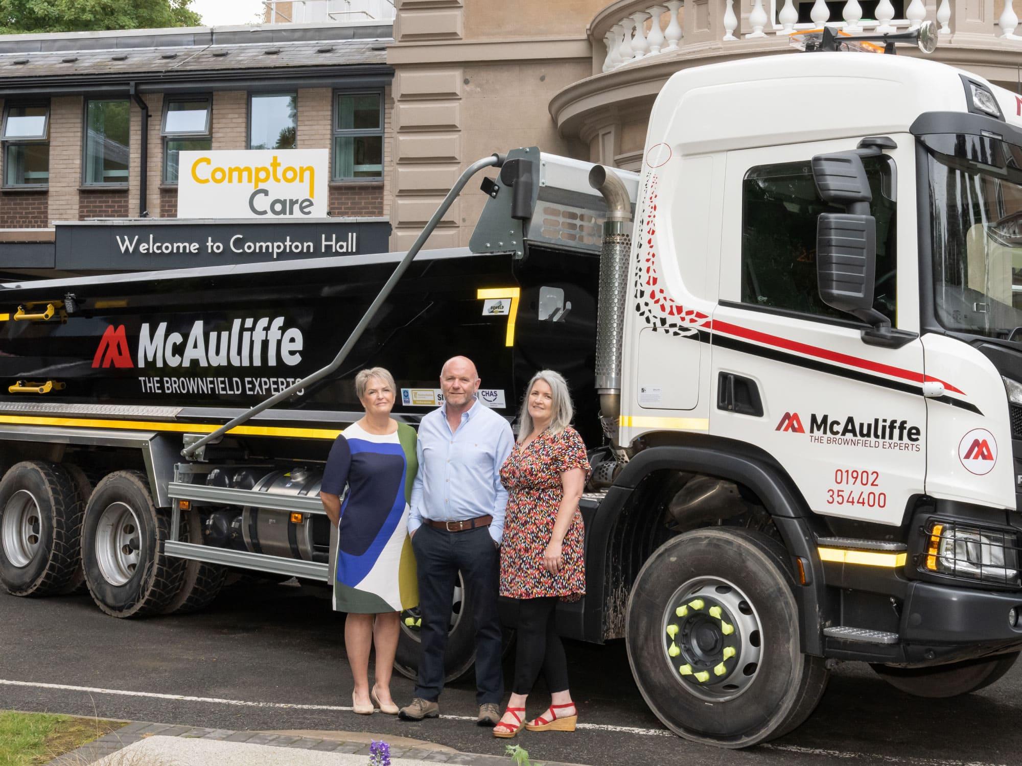 Local charity names McAuliffe first ‘platinum’ business partner