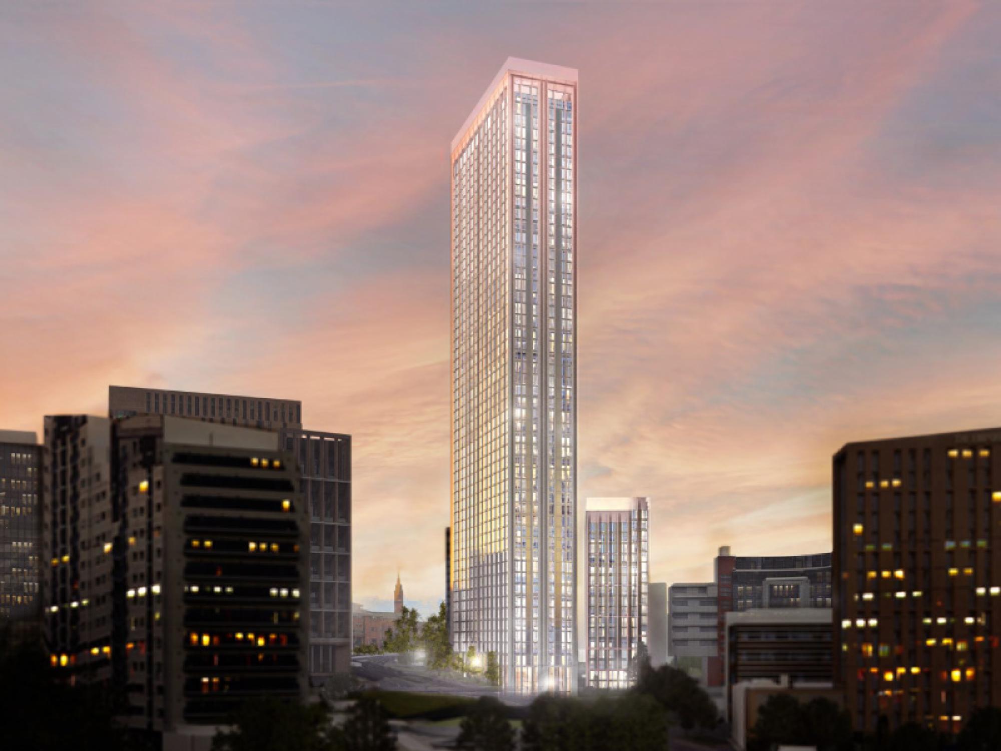 McAuliffe lays the ground for Birmingham’s first skyscraper. The One Eastside development in Birmingham City Centre.