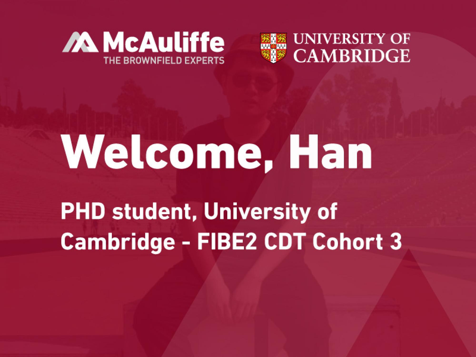 McAuliffe PhD student joins University of Cambridge programme | McAuliffe Group