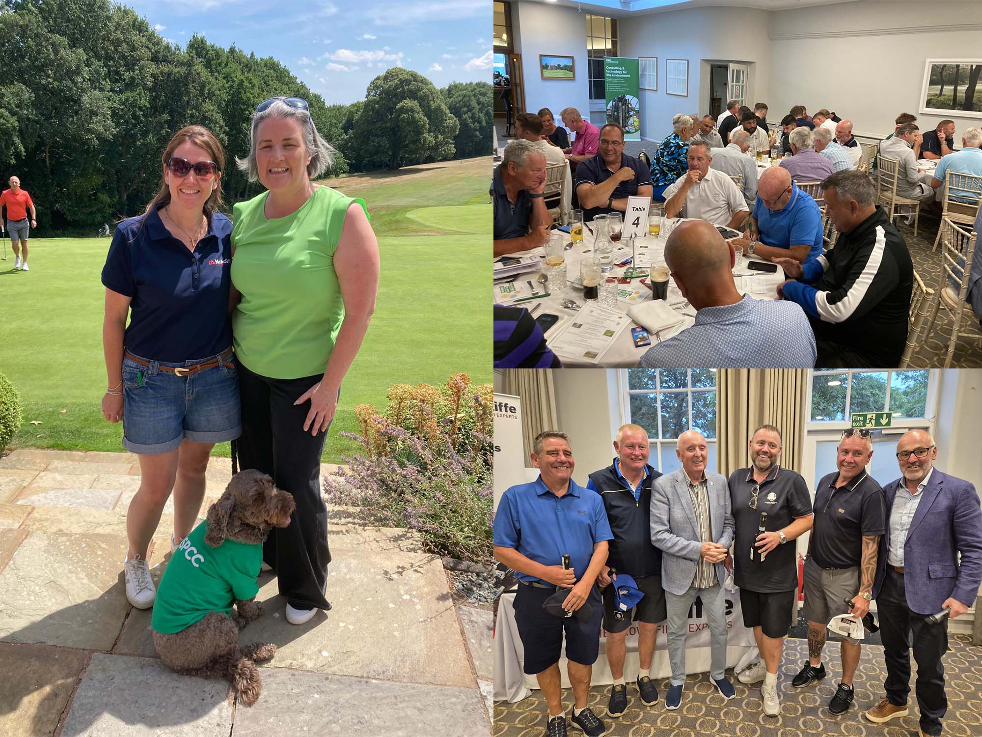 collage of attendees of the mcauliffe golf day 2025